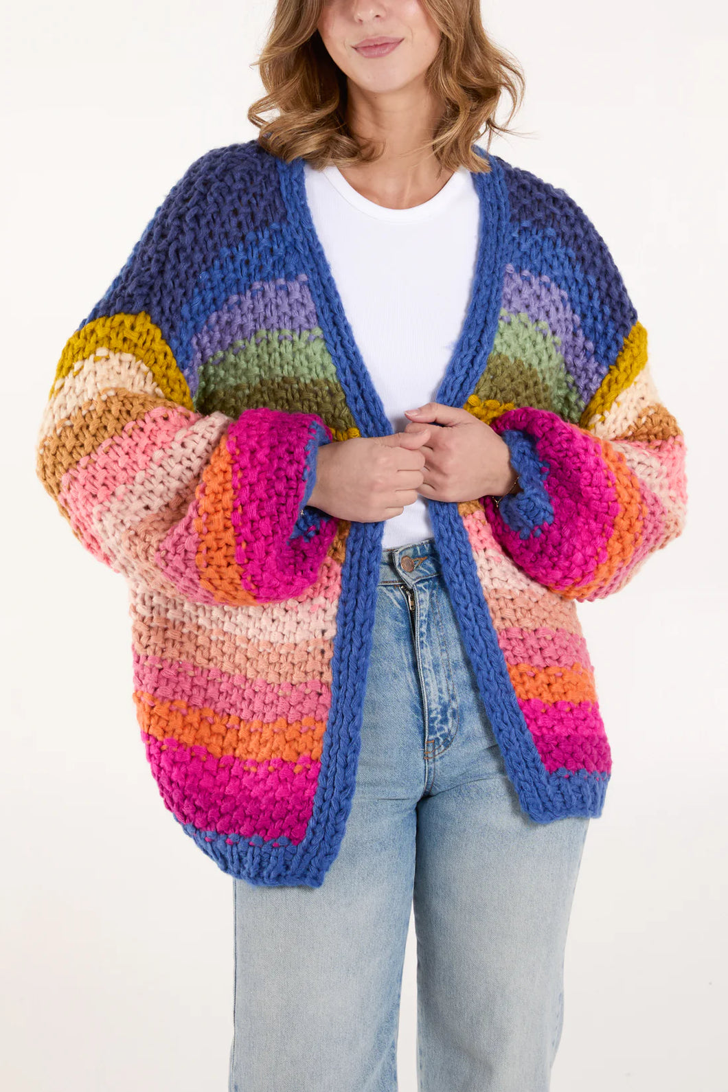 Lorna Oversized Rainbow Cardigan