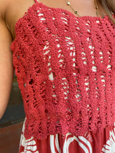 Load image into Gallery viewer, Crochet Sun Dress Rust
