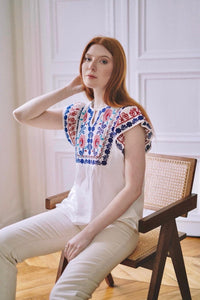Rosalind Embroidered Top