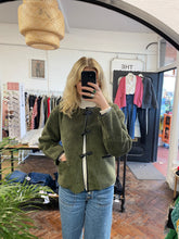 Load image into Gallery viewer, Livia Shearling Jacket Khaki
