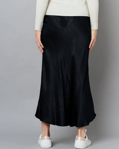 Sable Slinky Skirt Black