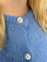Load image into Gallery viewer, Alpaca Frill Cuff Cardigan Cornflower
