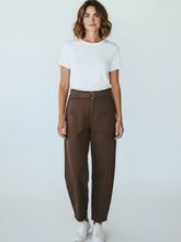 Load image into Gallery viewer, Bea Cotton Barrel Leg Chocolate
