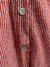 Load image into Gallery viewer, Valencia Stripe Voile Short Sleeve Terracota
