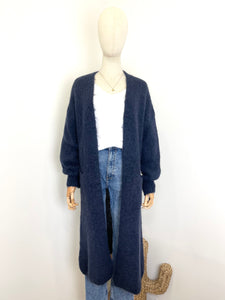 Orla Long Open Cardigan Navy