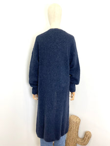 Orla Long Open Cardigan Navy