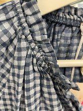 Load image into Gallery viewer, Valentina Checked Voile 3/4 Sleeve Airforce
