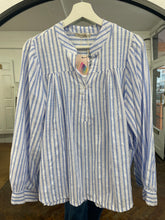 Load image into Gallery viewer, Maia Stripe Shirt Cornflower
