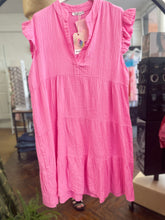 Load image into Gallery viewer, Sunny Cheesecloth Swing Dress Pink
