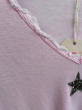 Load image into Gallery viewer, Astra Glitter Star T-Shirt Pale Pink

