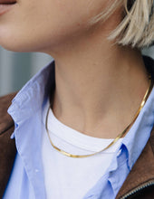 Load image into Gallery viewer, Gold Snake Chain Choker Necklace, Waterproof
