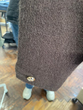 Load image into Gallery viewer, Maeve Knitted Military Jacket Chocolate
