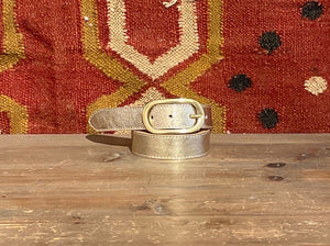 Leah Leather Belt Gold