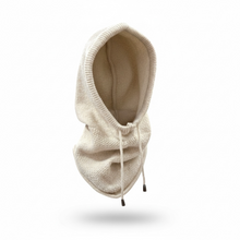 Load image into Gallery viewer, Knitted Balaclava Hood Beige
