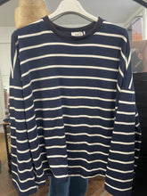 Load image into Gallery viewer, Doris Striped Long Sleeve Navy/Ecru
