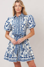 Load image into Gallery viewer, Genevieve Printed Woven Mini Dress
