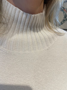 Tammy Ribbed Turtle Neck Jumper Cream