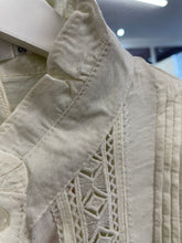 Load image into Gallery viewer, Lena Pintuck &amp; Lace Blouse Cream
