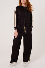 Load image into Gallery viewer, Saskia Side Stripe Jogger 2 Piece Set Black
