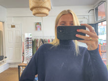 Load image into Gallery viewer, Tammy Ribbed Turtle Neck Jumper Navy
