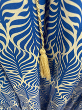 Load image into Gallery viewer, Cassy Sleeveless Tiered Dress Cobalt Leaf Print
