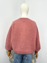 Load image into Gallery viewer, Mohair Zip Front Cardigan Old Rose
