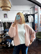 Load image into Gallery viewer, Bernadette Oversized Mohair Cardigan Light Pink

