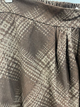 Load image into Gallery viewer, Checked Corduroy Skirt Brown
