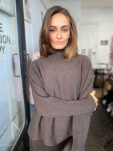 Load image into Gallery viewer, Tammy Ribbed Turtle Neck Jumper Chocolate
