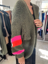 Load image into Gallery viewer, Hazel Chunky Cardigan Khaki
