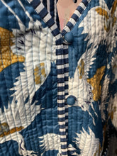 Load image into Gallery viewer, Tara Cotton Quilted Jacket Blue Stork
