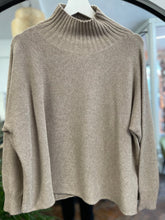 Load image into Gallery viewer, Tammy Ribbed Turtle Neck Jumper Oatmeal
