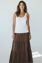 Load image into Gallery viewer, Double Layer Scoop Vest Beige
