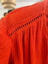 Load image into Gallery viewer, Suri Cheesecloth Insert Dress Orange
