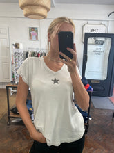 Load image into Gallery viewer, Astra Glitter Star T-Shirt Beige
