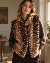Load image into Gallery viewer, Fawn Faux Fur Gilet
