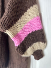 Load image into Gallery viewer, Hazel Chunky Cardigan Chocolate

