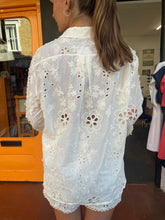 Load image into Gallery viewer, Cabana Broderie Shorts Co-ord Cream
