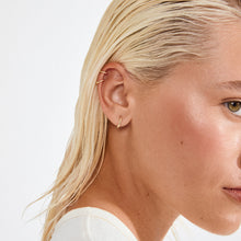 Load image into Gallery viewer, ARIELLA hoop earrings 2-in-1 set gold-plated
