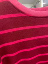 Load image into Gallery viewer, Doris Striped Long Sleeve Burgandy/Pink
