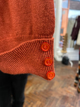Load image into Gallery viewer, Bella Button Cuff Jumper Burnt Orange
