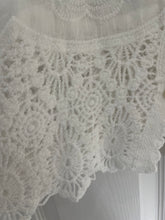 Load image into Gallery viewer, Cove Crochet Trim Waistcoat White
