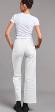 Load image into Gallery viewer, Gloria Patch Pocket Stretch Wide Leg White
