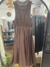 Load image into Gallery viewer, Samara Crochet Dress Chocolate
