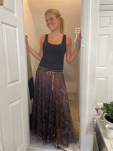 Load image into Gallery viewer, Smudge Tulle Skirt Choc
