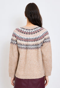 Freya Fair Isle Jumper Beige