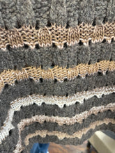 Load image into Gallery viewer, Rowan Textured Stripe Jumper Mocha
