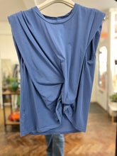 Load image into Gallery viewer, Twist Front T-Shirt French Navy
