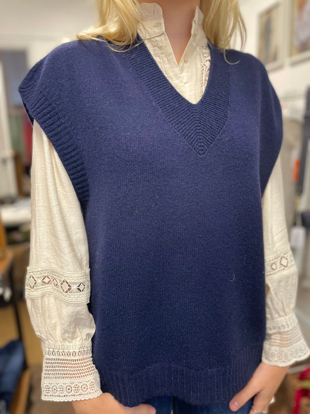 Tilly Tank Top Navy