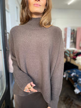 Load image into Gallery viewer, Tammy Ribbed Turtle Neck Jumper Chocolate
